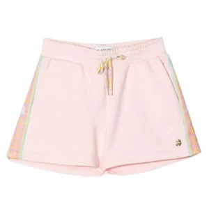 Lanvin Girls Side Stripe Sweat Shorts Pink - 6Y PINK