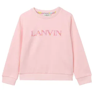 Lanvin Girls Logo Sweatshirt Pink 8Y #707066