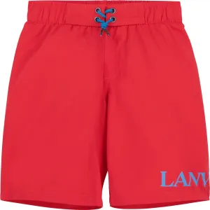 Lanvin Boys Logo Swimshorts Red 12Y