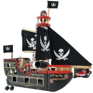 Le Toy Van Barbarossa Pirate Ship With Figures