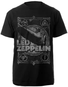 Led Zeppelin Camiseta de manga corta Vintage Print LZ1 Black M #742814