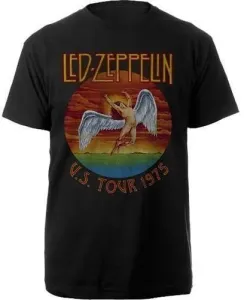 Led Zeppelin Camiseta de manga corta USA Tour '75 Unisex Black M