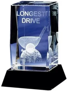 Longridge Longest Drive Crystal Trofeos de golf