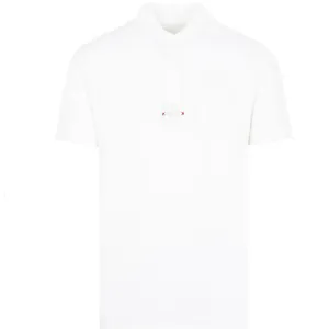 Maison Margiela Mens Collarless Polo Shirt White XL