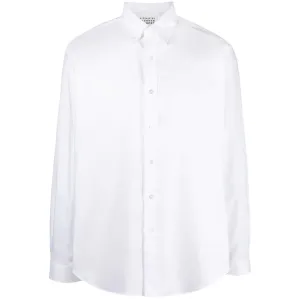 Maison Margiela Men's Button-down Cotton Shirt White 39 M