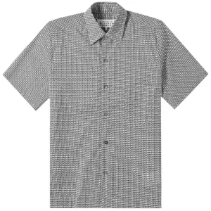 Maison Margiela Men's Patterned Short Sleeve Shirt Grey L