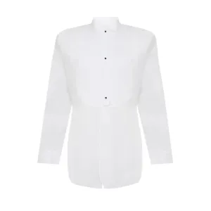 Maison Margiela Men's Tuxedo Poplin Shirt White 39 #705724