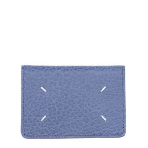 Maison Margiela Men's Grain Bi-fold Wallet Blue ONE Size