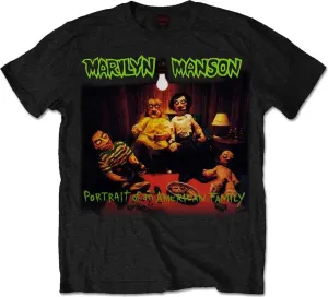 Marilyn Manson Camiseta de manga corta Mens American Family Black M