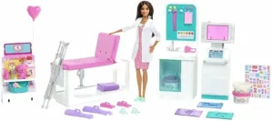 Mattel Barbie Clinic First Aid With Doctor Game Set Barbie