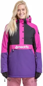 Meatfly Aiko Womens SNB and Ski Jacket Petunia/Black M Chaqueta de esquí