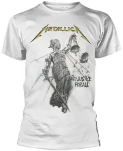 Metallica Camiseta de manga corta And Justice For All Blanco XL