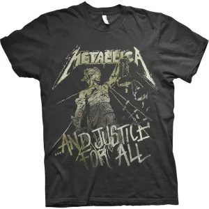 Metallica Camiseta de manga corta Justice Vintage Unisex Black 2XL