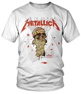 Metallica Camiseta de manga corta One Landmine Blanco L