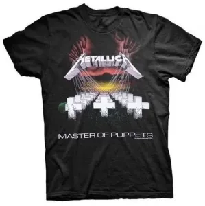 Metallica Camiseta de manga corta Unisex Master of Puppets Black XL