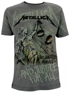 Metallica Camiseta de manga corta And Justice For All Hombre Grey L