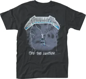 Metallica Camiseta de manga corta Ride The Lightning Hombre Black M