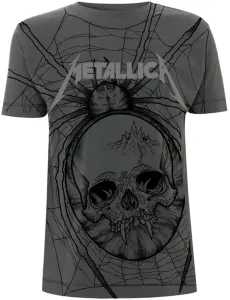 Metallica Camiseta de manga corta Spider All Over Hombre Grey 2XL