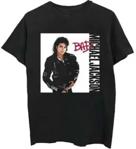 Michael Jackson Camiseta de manga corta Bad Black L