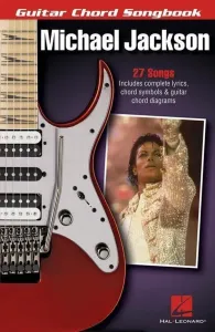 Michael Jackson Guitar Chord Songbook Guitar and Lyrics Music Book Partitura para guitarras y bajos