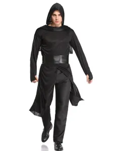 Disfraz Carnaval Traje de maestro de Ninja Warrior para hombre Traje negro Halloween Carnaval Halloween