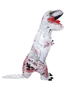 Disfraz de Cosplay de dinosaurio inflable T Rex Jurassic World de Halloween #429809