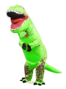 Disfraz de Cosplay de dinosaurio inflable T Rex Jurassic World de Halloween #429810