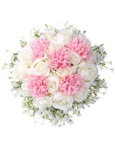 Flores para la boda Fabuloso forma por cable Mezcla de algodón polivinílico Ramos de novia
