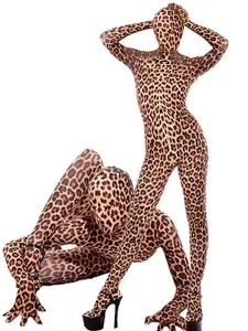 Disfraz Carnaval Catsuit de lycra de Lycra de leopardo Halloween #207034