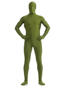 Disfraz Carnaval Hierba verde Lycra Spandex Zentai traje para los hombres Halloween #204179