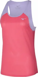 Mizuno DryAeroFlow Tank Sunkissed Coral S Camisetas sin mangas para correr