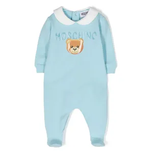 Moschino Baby Unisex Babygrow in Blue 3/6m SKY #742658