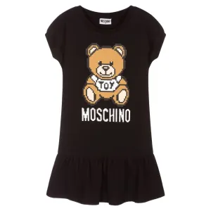 Moschino Girls Toy Bear Dress Black 4Y