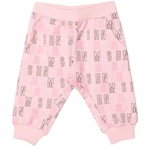 Moschino Baby Girls All-over Leggings Pink 12/18m