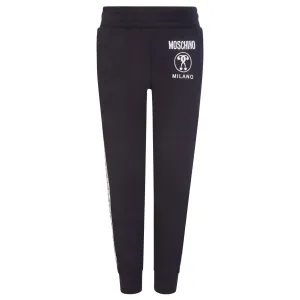 Moschino Boys Tape Logo Joggers in Black 10A