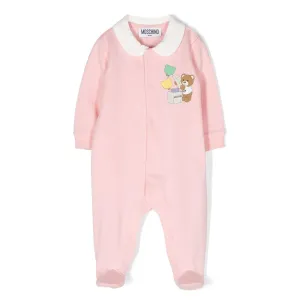 Moschino Baby Girls Babygrow in Pink 6/9m Sugar Rose #742657