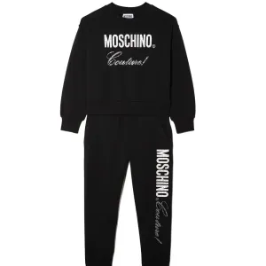 Moschino Girls Couture Logo Tracksuit Black 8Y
