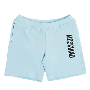 Moschino Baby Unisex Logo Print Shorts Blue 2A SKY