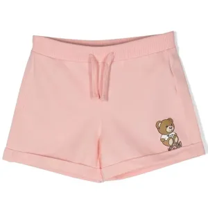 Moschino Girls Teddy Bear Print Shorts Pink 14A Sugar Rose