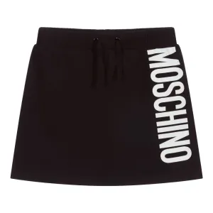 Moschino Girls Logo Skirt Black 12Y