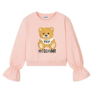Moschino Girls Bear Sweater Pink 14Y