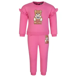 Moschino Baby Girls Tracksuit Set in Pink 12/18 Strawberry Moon
