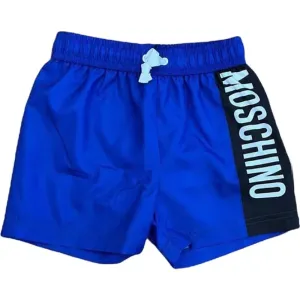 Moschino Boys Logo Swim Shorts Blue 12Y
