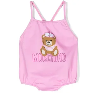 Moschino Baby Girls Swimsuit Pink 6/9m Bonbon