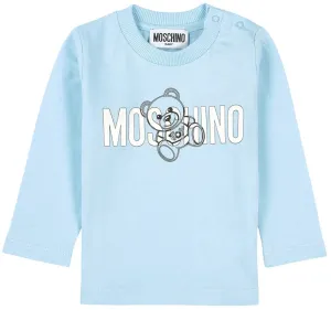 Moschino Baby Boys Long Sleeve T-shirt Blue 3Y