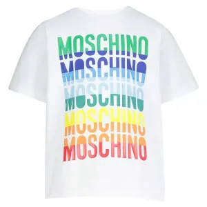 Moschino Boys Multiple Logo T-shirt Black 10Y #379339
