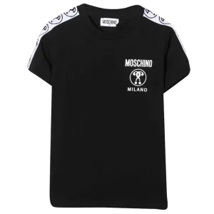 Moschino Unisex Kids Logo T-shirt Black 10Y #502538