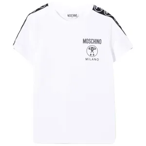 Moschino Unisex Kids Logo T-shirt White 10Y #502545
