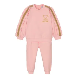 Moschino Baby Girls Bear Tracksuit Pink 6M