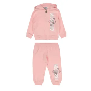 Moschino Baby Girl's Teddy Logo Tracksuit Pink 6M
